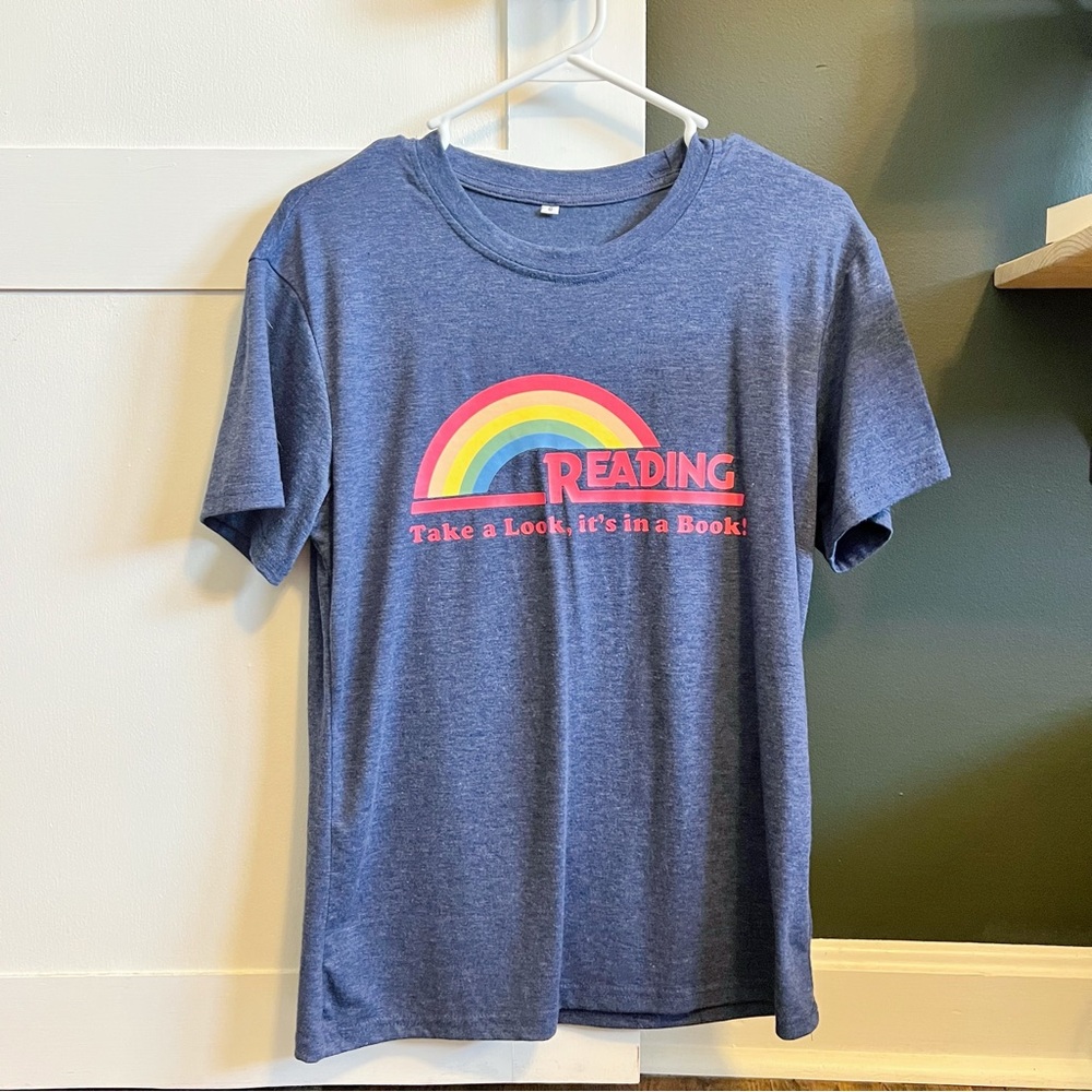 Unisex Adult Reading Rainbow Tee